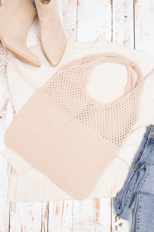 Soft Knit Hobo Bag